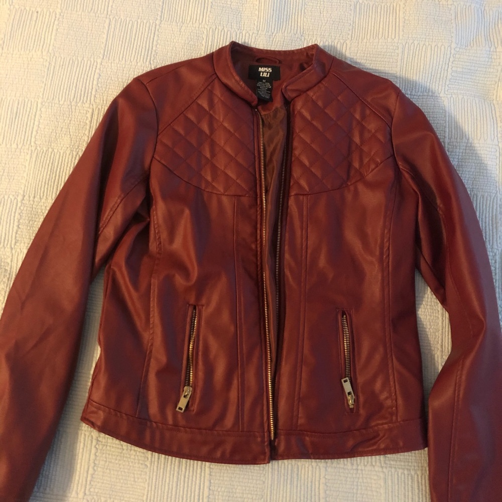 Faux leather jacket